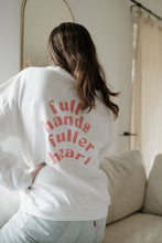 Load image into Gallery viewer, Full Hands Fuller Heart in White