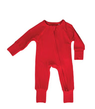 Load image into Gallery viewer, Candy Cane Red Bamboo Zippie