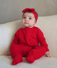 Load image into Gallery viewer, Candy Cane Red Bamboo Zippie