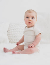 Load image into Gallery viewer, Organic Cotton Short Sleeve Onesie in Natural

