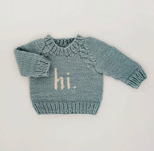 Load image into Gallery viewer, hi. sweater in blue is
