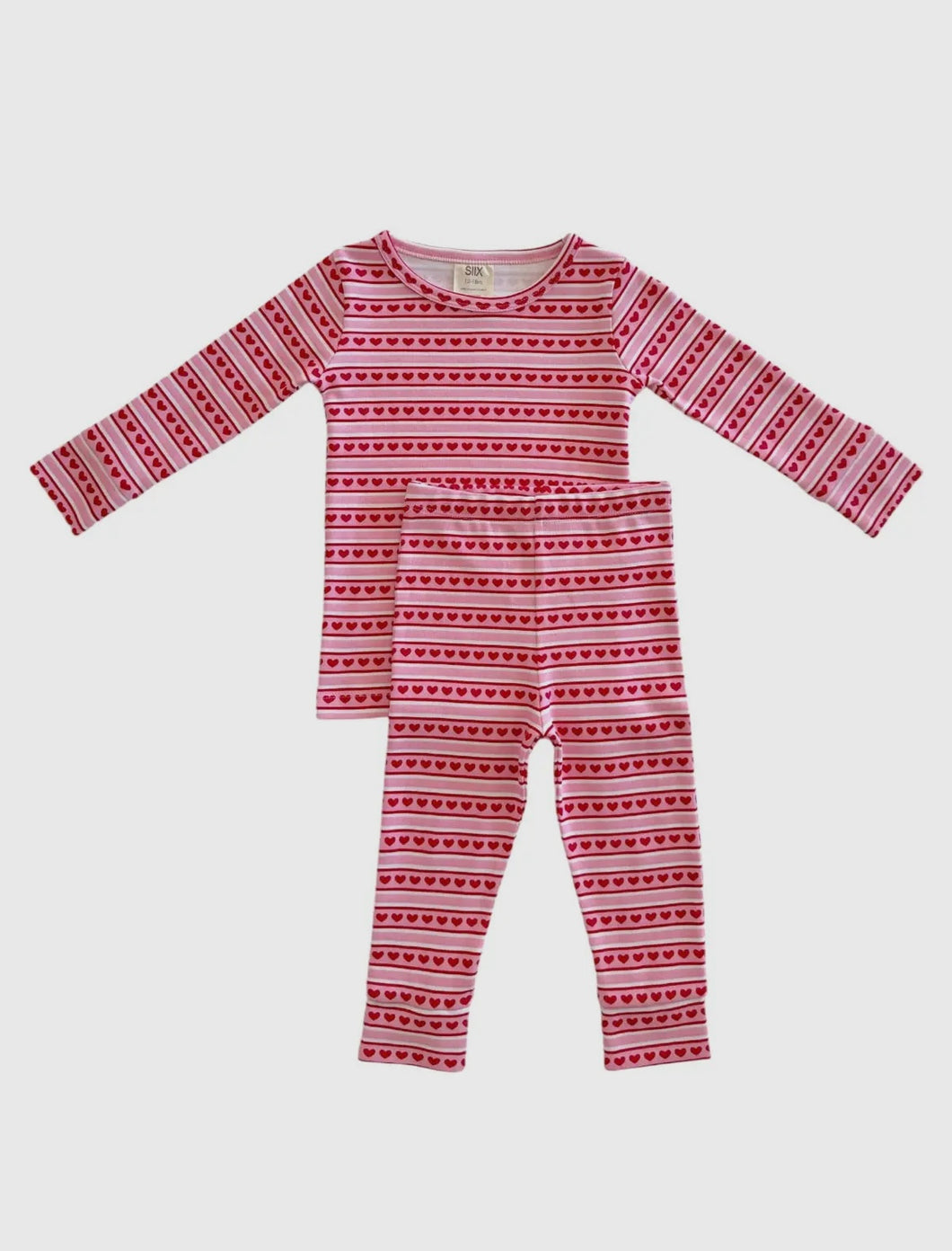 Heart Stripe Organic 2 Piece Set