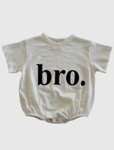 Load image into Gallery viewer, Bro T Shirt Bubble Romper
