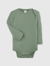 Load image into Gallery viewer, Organic Cotton Long Sleeve Onesie in Thyme
