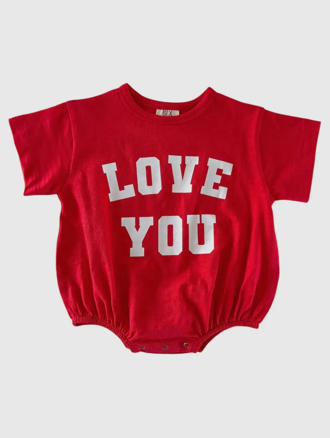 Love You T Shirt Bubble Romper